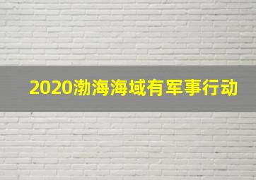 2020渤海海域有军事行动