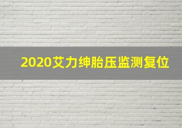 2020艾力绅胎压监测复位