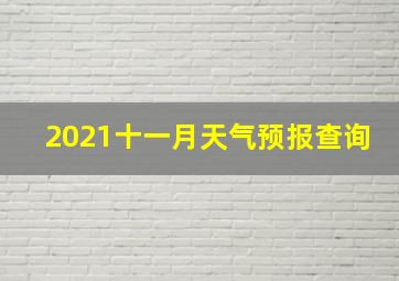 2021十一月天气预报查询