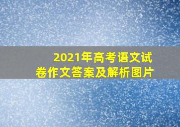 2021年高考语文试卷作文答案及解析图片