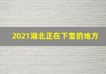 2021湖北正在下雪的地方