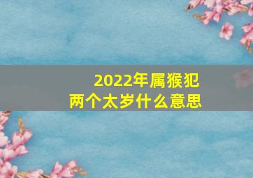 2022年属猴犯两个太岁什么意思