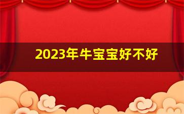 2023年牛宝宝好不好