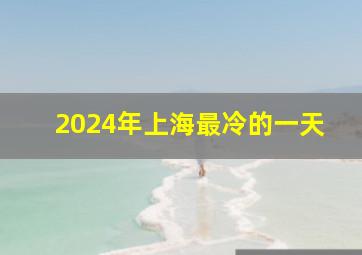 2024年上海最冷的一天