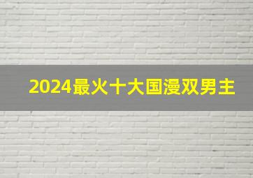 2024最火十大国漫双男主