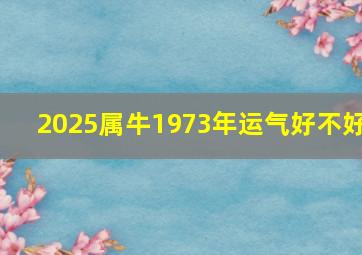 2025属牛1973年运气好不好