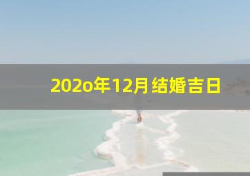 202o年12月结婚吉日