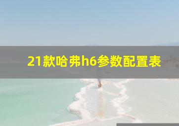 21款哈弗h6参数配置表