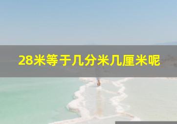 28米等于几分米几厘米呢