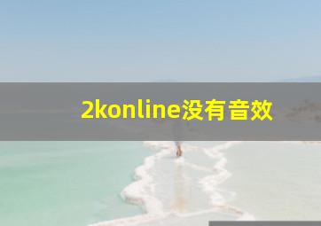 2konline没有音效