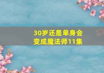 30岁还是单身会变成魔法师11集