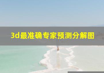 3d最准确专家预测分解图