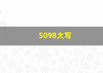 5098大写