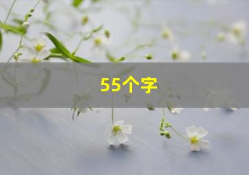 55个字