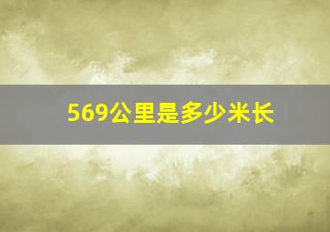 569公里是多少米长