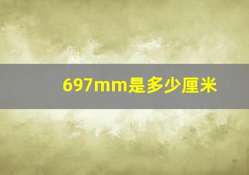 697mm是多少厘米