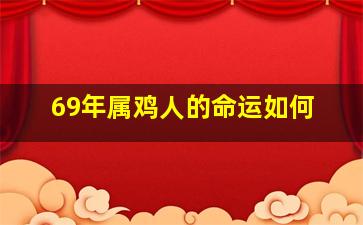 69年属鸡人的命运如何