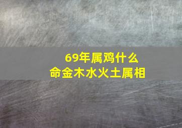 69年属鸡什么命金木水火土属相