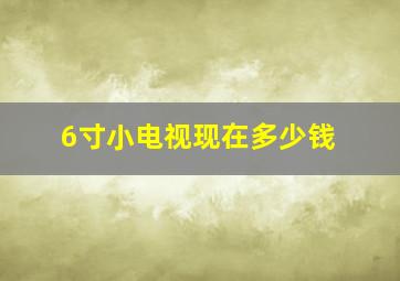 6寸小电视现在多少钱