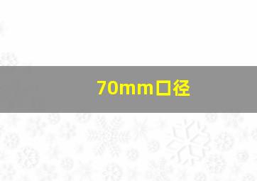 70mm口径