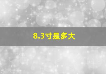 8.3寸是多大