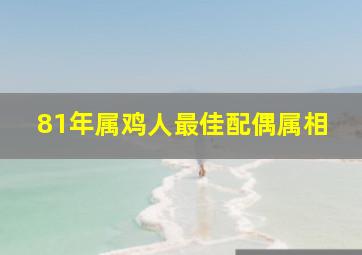 81年属鸡人最佳配偶属相