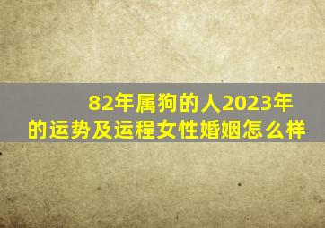 82年属狗的人2023年的运势及运程女性婚姻怎么样