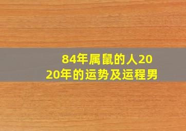 84年属鼠的人2020年的运势及运程男