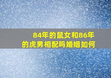 84年的鼠女和86年的虎男相配吗婚姻如何