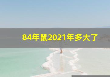 84年鼠2021年多大了