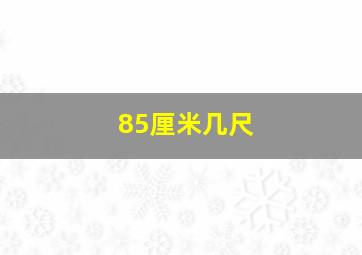 85厘米几尺