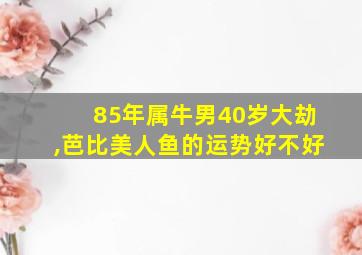 85年属牛男40岁大劫,芭比美人鱼的运势好不好