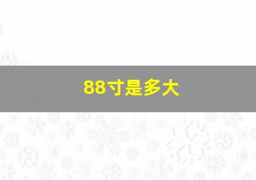 88寸是多大