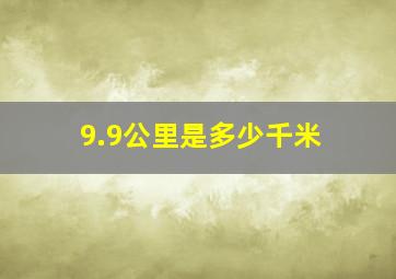 9.9公里是多少千米