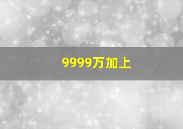 9999万加上