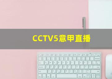 CCTV5意甲直播