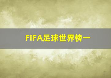 FIFA足球世界榜一