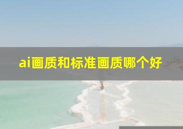 ai画质和标准画质哪个好