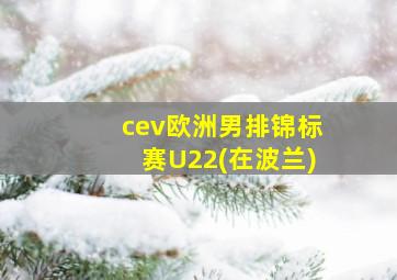 cev欧洲男排锦标赛U22(在波兰)