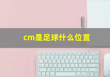 cm是足球什么位置