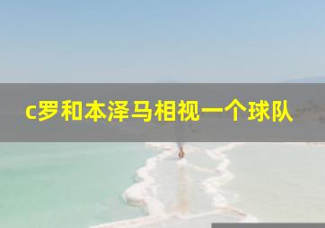 c罗和本泽马相视一个球队