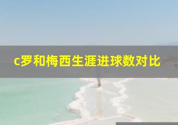 c罗和梅西生涯进球数对比