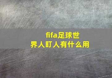 fifa足球世界人盯人有什么用