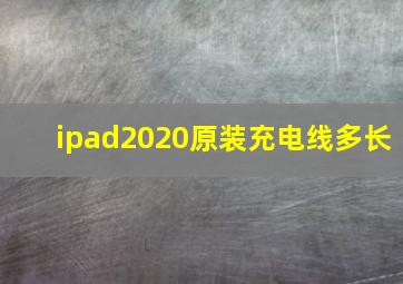 ipad2020原装充电线多长