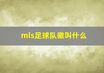 mls足球队徽叫什么