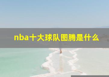 nba十大球队图腾是什么