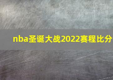 nba圣诞大战2022赛程比分