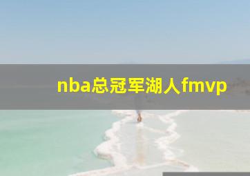 nba总冠军湖人fmvp