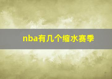 nba有几个缩水赛季