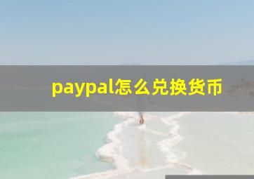 paypal怎么兑换货币